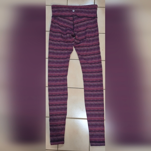 Lululemon Wunder Under Pant III Space Dye Twist Regal Plum Alarming - Picture 5 of 6